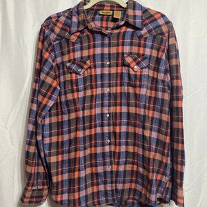 Wrangler Pearl Snap Western LW011FA XL Cotton Multicolor Shirt